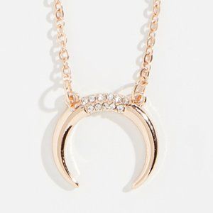 Stella + Ruby Reverse Crescent Necklace